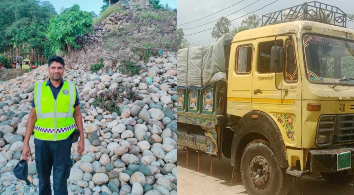 দায়িত্বরত অবস্থায় ট্রাকচাপায় পুলিশ কনস্টেবল নিহত